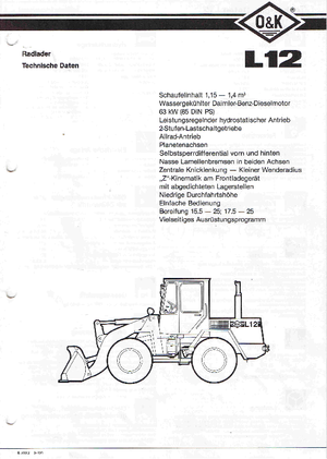Utovarivači na kotačima O&K L 12