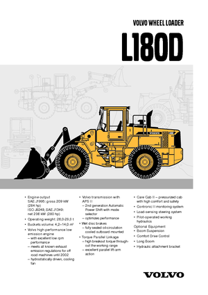 Utovarivači na kotačima Volvo L180D