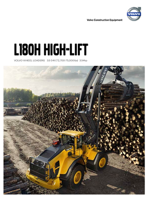 Utovarivači na kotačima Volvo L180H High-Lift