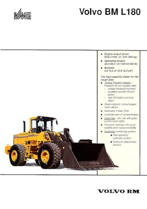 Utovarivači na kotačima Volvo L 180