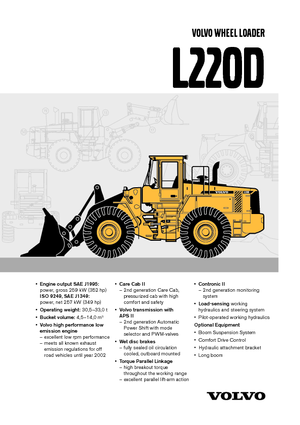 Utovarivači na kotačima Volvo L220D