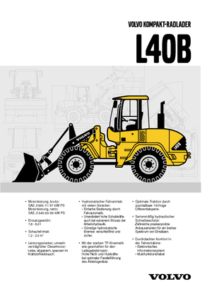 Utovarivači na kotačima Volvo L 40 BTP
