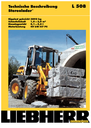 Utovarivači na kotačima Liebherr L 508 P-Stereo