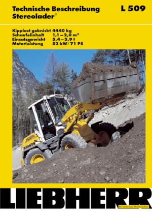 Utovarivači na kotačima Liebherr L 509 Stereo