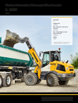 Utovarivači na kotačima Liebherr L 509 Tele