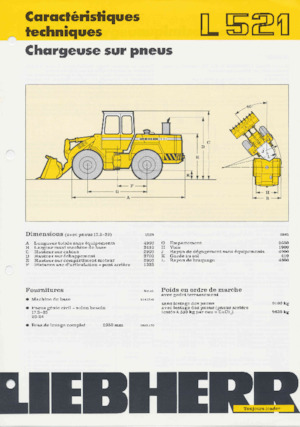 Utovarivači na kotačima Liebherr L 521