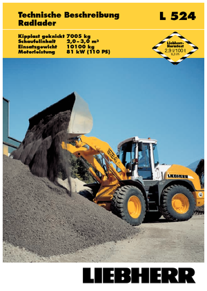 Utovarivači na kotačima Liebherr L 524 Z