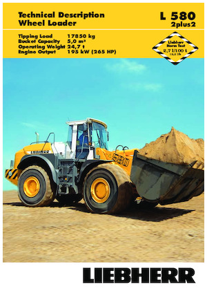 Utovarivači na kotačima Liebherr L 580 2+2