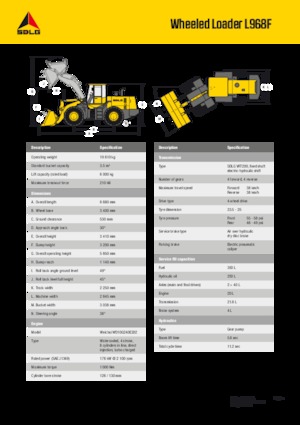 Utovarivači na kotačima SDLG L968F