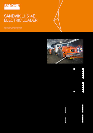 Električni utovarivač na kotačima Sandvik LH514E