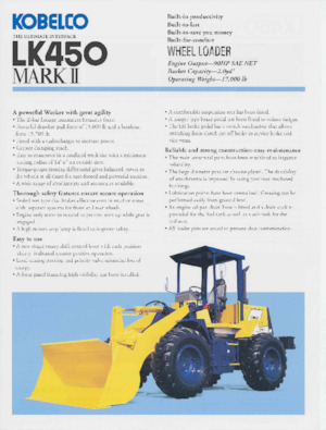 Utovarivači na kotačima Kobelco LK450