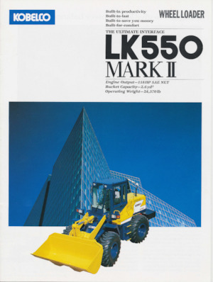 Utovarivači na kotačima Kobelco LK550