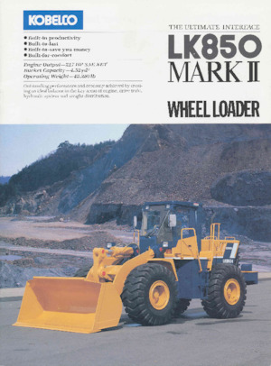 Utovarivači na kotačima Kobelco LK850