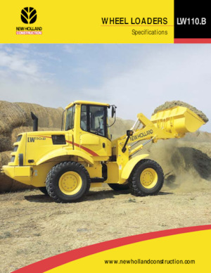 Utovarivači na kotačima New Holland LW110 B