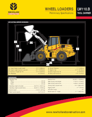 Utovarivači na kotačima New Holland LW110 B TC