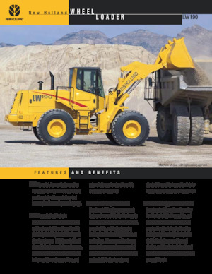 Utovarivači na kotačima New Holland LW190