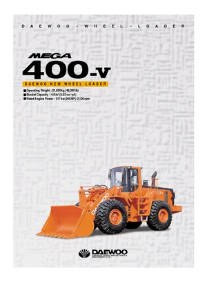 Utovarivači na kotačima Doosan Mega 400 V
