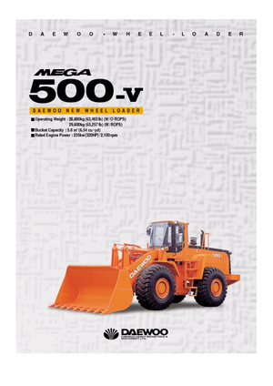 Utovarivači na kotačima Doosan Mega 500 V