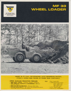 Utovarivači na kotačima Massey Ferguson MF 33