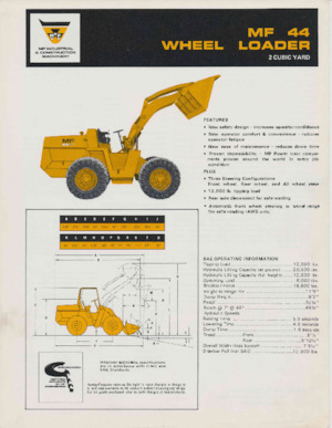 Utovarivači na kotačima Massey Ferguson MF 44