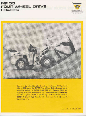Utovarivači na kotačima Massey Ferguson MF 55