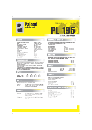 Utovarivači na kotačima Palazzani PL 195