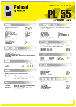 Utovarivači na kotačima Palazzani PL 55.2