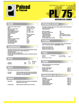 Utovarivači na kotačima Palazzani PL 75.3