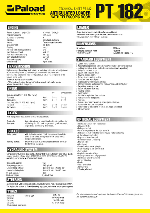 Utovarivači na kotačima Palazzani PT 182