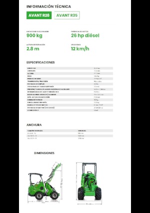 Utovarivači na kotačima Avant Tecno R 28