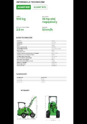 Utovarivači na kotačima Avant Tecno R 28