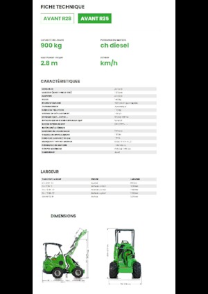 Utovarivači na kotačima Avant Tecno R 35