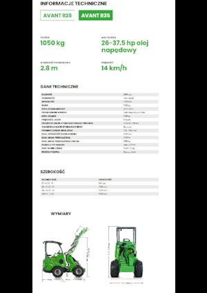 Utovarivači na kotačima Avant Tecno R 35