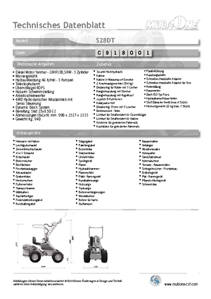 Utovarivači na kotačima Multione S 28 DT