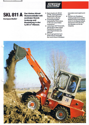 Utovarivači na kotačima Terex-Schaeff SKL 811 A