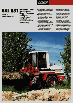 Utovarivači na kotačima Terex-Schaeff SKL 831 A