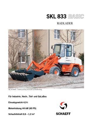 Utovarivači na kotačima Terex-Schaeff SKL 833 Basic