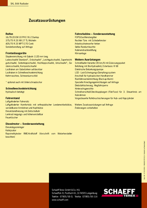 Utovarivači na kotačima Terex-Schaeff SKL 844