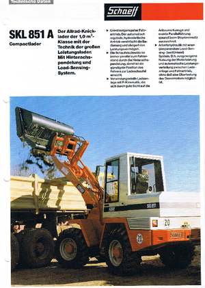 Utovarivači na kotačima Terex-Schaeff SKL 851 A