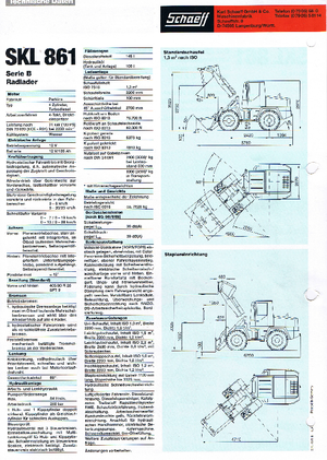 Utovarivači na kotačima Terex-Schaeff SKL 861 B