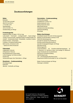 Utovarivači na kotačima Terex-Schaeff SKL 863