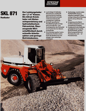 Utovarivači na kotačima Terex-Schaeff SKL 871