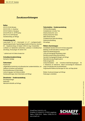 Utovarivači na kotačima Terex-Schaeff SKL 873 SP