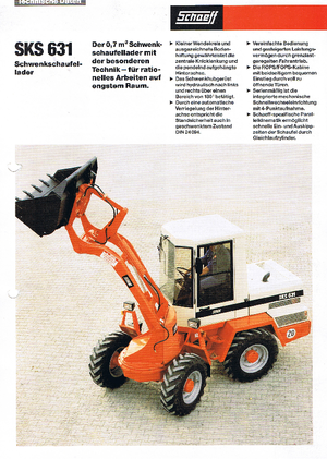 Utovarivači na kotačima Terex-Schaeff SKS 631