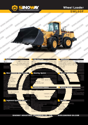 Utovarivači na kotačima Sinoway SWL60F