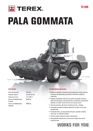 Utovarivači na kotačima Terex TL 100