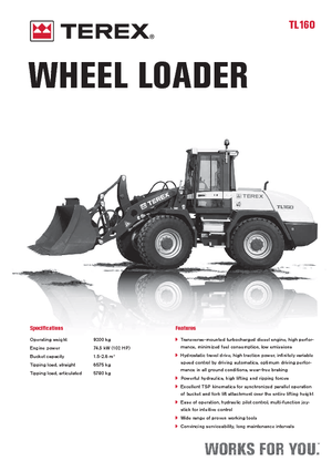 Utovarivači na kotačima Terex TL 160