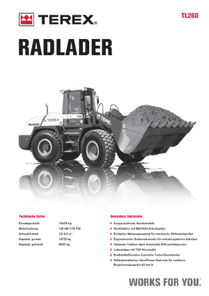 Utovarivači na kotačima Terex TL 260