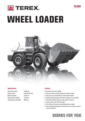 Utovarivači na kotačima Terex TL 260