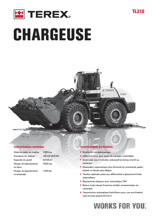 Utovarivači na kotačima Terex TL 310